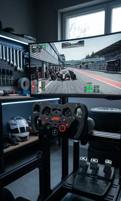 Modificação de volante de corrida estilo F1 para Logitech G29 G923 G920