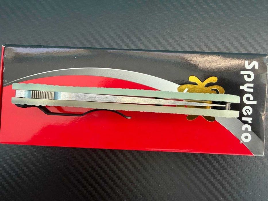 Ніж Spyderco Paramilitary 2 Knife Diamond Mesh Natural G-10 (3.4" Satin MagnaCut)