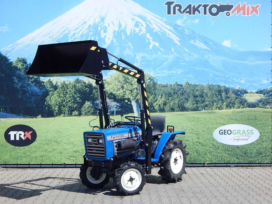Mini traktor japoński ISEKI TU1400 + Ładowacz czołowy TUR napęd 4x4 14KM ciągnik 3 cylindry DIESEL Kubota
