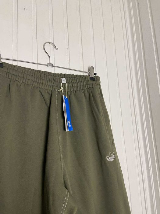 Dresy joggers męskie adidas zielone bawełniane org M