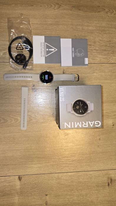 Smartwatch garmin venu 2s pudełko + ładowarka ZŁOTY GOLD GPS