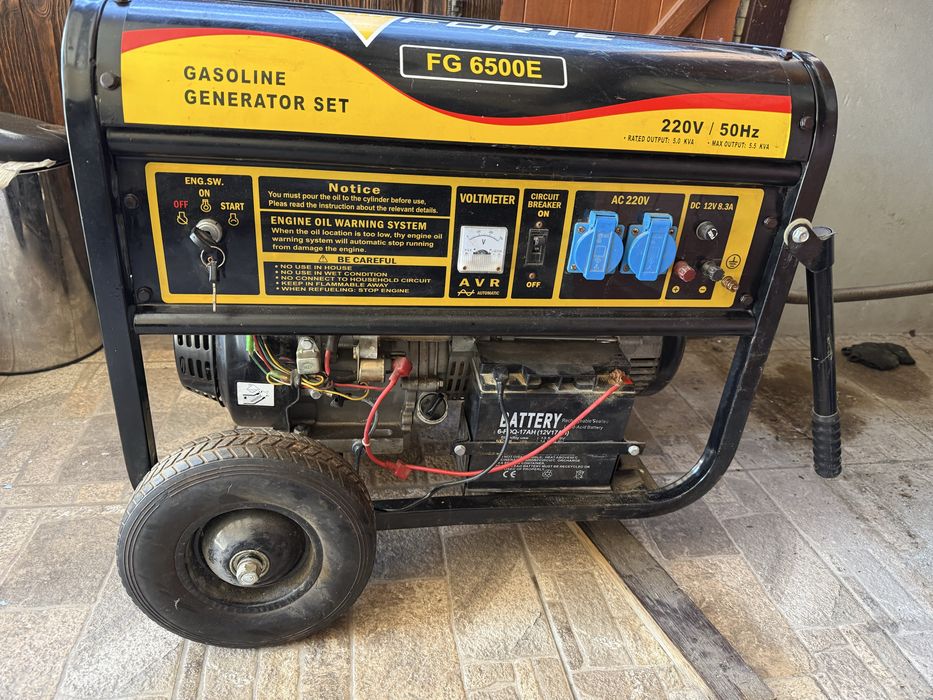 Генератор Forte 6500 Електростартер