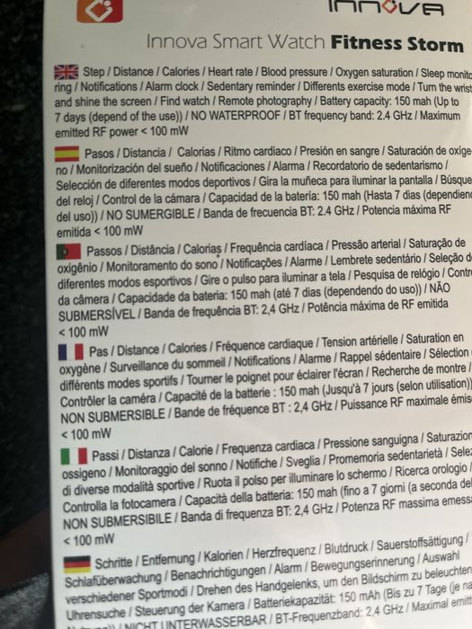 Relogio fitness novo e em caixa