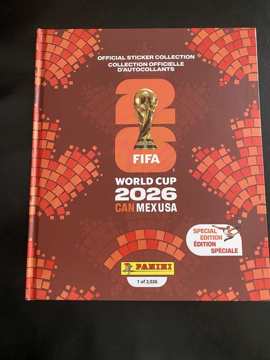Caderneta mundial 2026 capa dura edicao especial