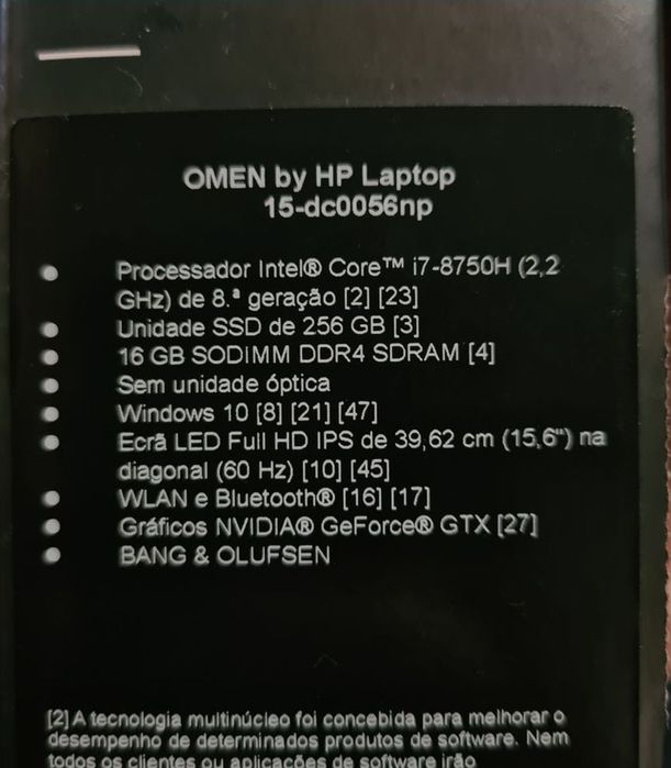 Portátil omen gaming