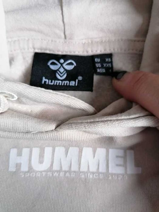 Bluza Hummel XS beżowa krótka