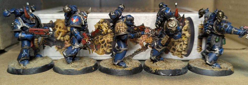 Warhammer 40k. Chaos Space Marines: Night Lords (10 шт, покрас)