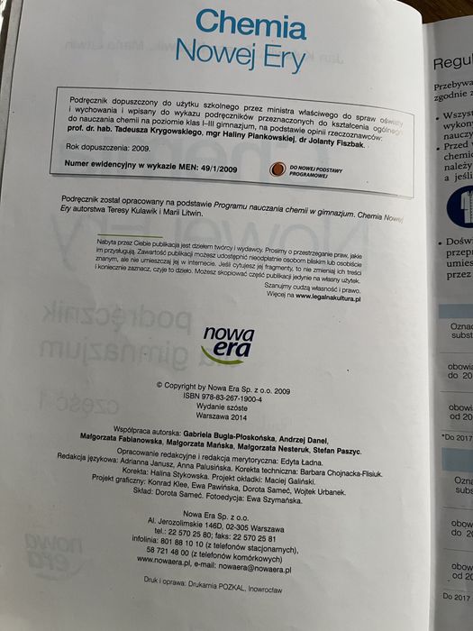 Chemia nowej ery 1