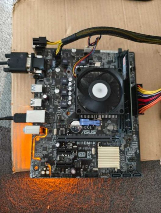 Комплект! Asus H110M-K s1151 + i3 6100 + 8gb ddr4