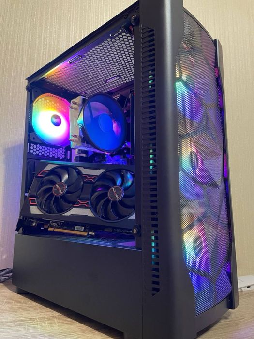 Игровой ПК, компьютер для игор ryzen 5, rx5600xt, ddr4 16gb, 500w