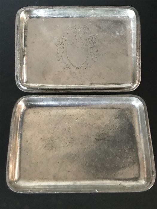 Caixa Cinzeiro coleção comboios CP estanho antigo