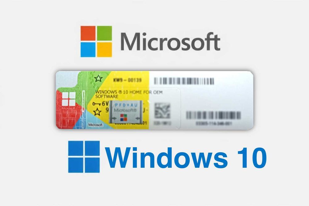 Windows 10 Home Naklejka COA Klucz Licencja Nowa