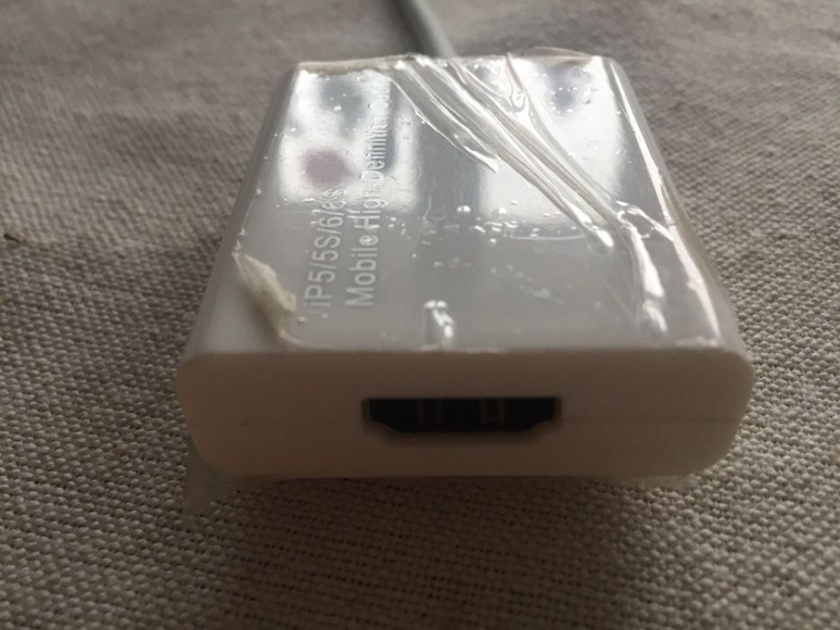 Przejściówka kabel z lightning np. iPad na HDMI żeńskie iOS8-10!