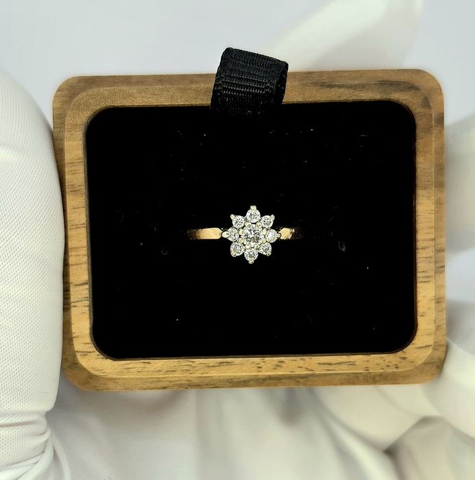 Золотое кольцо с Бриллиантами 0.26ct