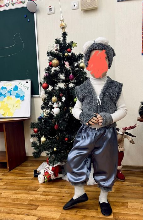 Новогодний костюм зайчика для мальчика 3-5 лет