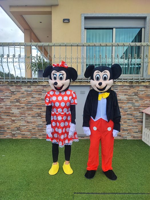 Mascote Mickey mouse e Minnie
