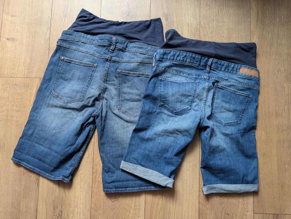 Krótkie spodenki ciążowe roz. M 38 H&M mama Bermudy do kolan