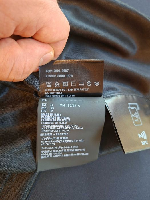 T-Shirt Męski Prada  – Recycled Technical Jersey Oversized