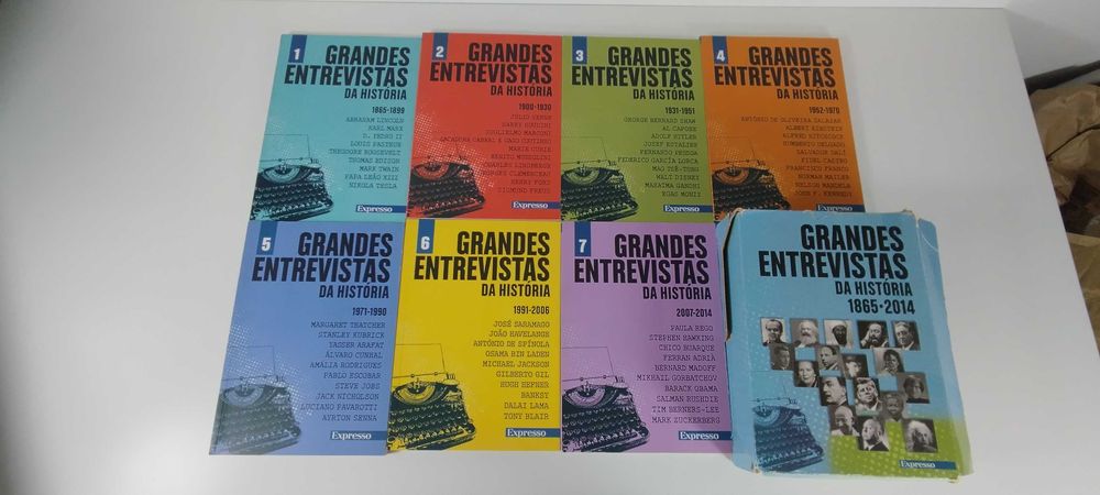 Grandes Entrevistas da História 7 volumes Expresso
