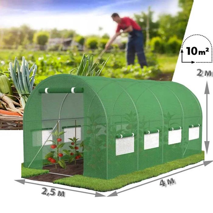 Теплиці,парники,6,10,18,24,30,36м кв,Китай,Польща,АРМОВАНА СІТКА,ОЦИНК