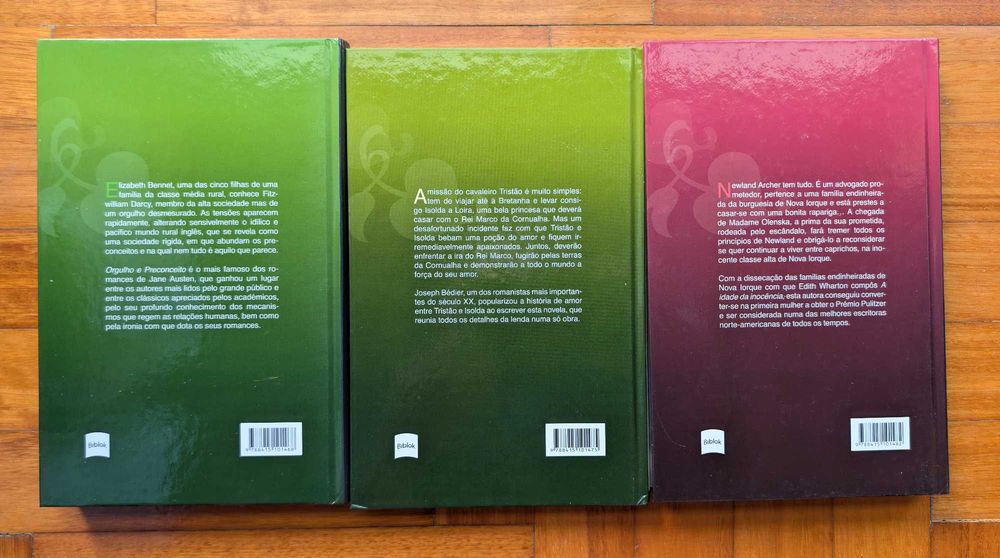 Lote 3 Livros - Clássicos do Romance (Capa Dura / Edições Cinema)