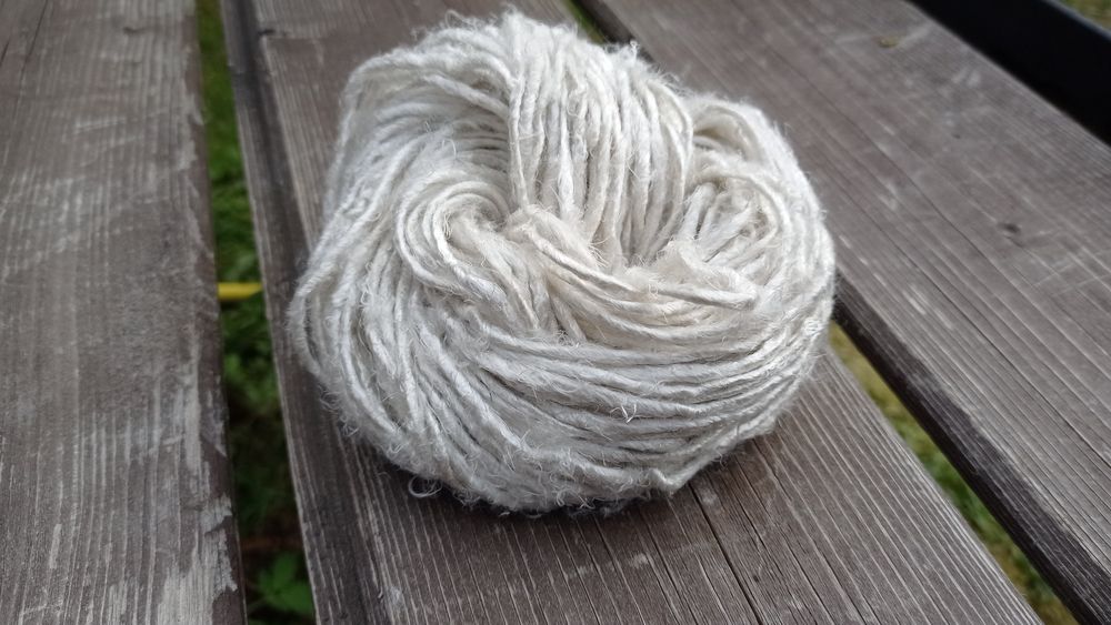 Włóczka jedwabna biała 100% jedwab luksusowa Nowa silk diy artystyczna