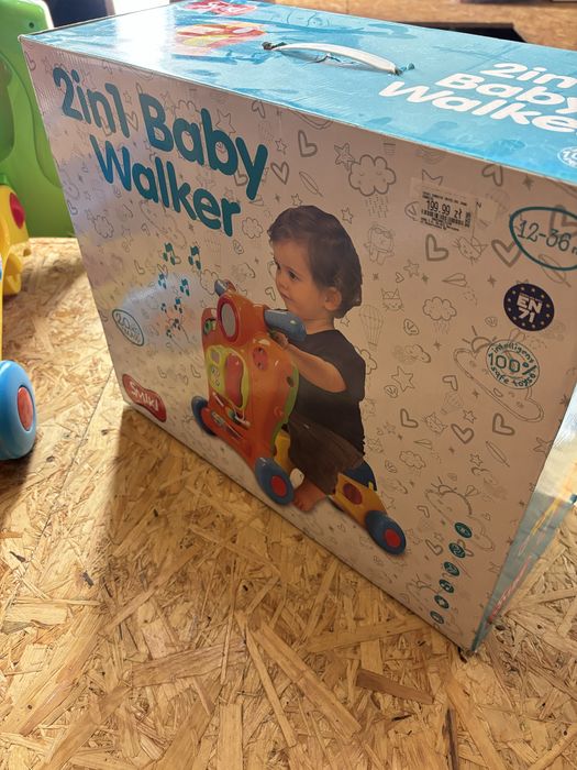 2in1 Baby walker Smiki chodzik pchacz