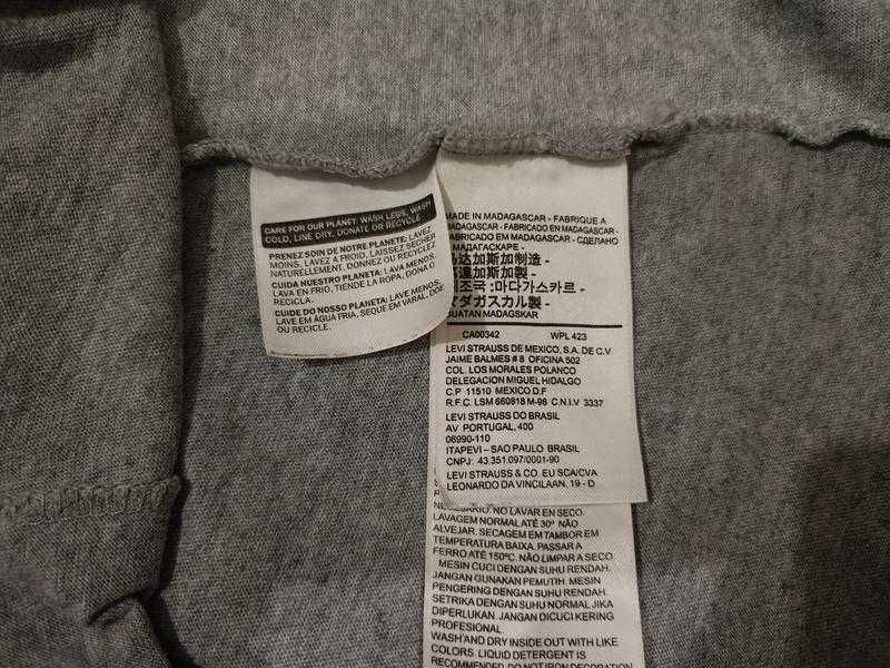 Футболка Levi's logo classic t-shirt color: серий, М
