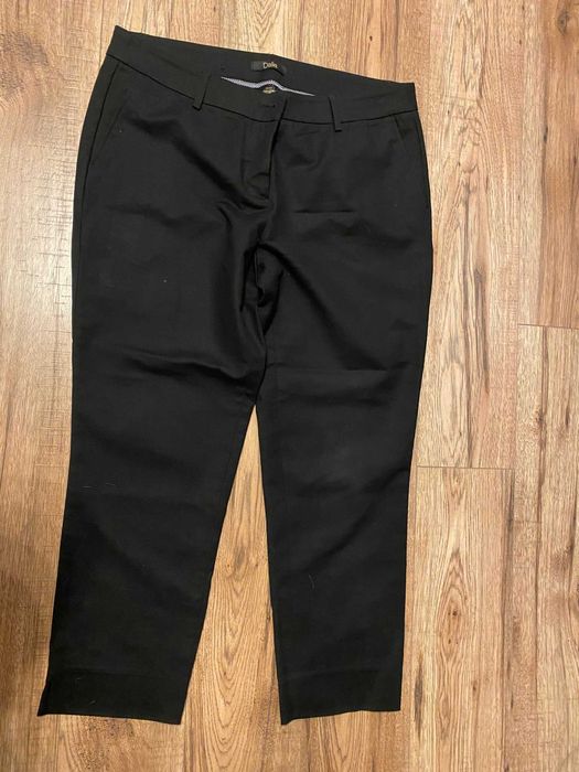 Czarne, eleganckie damskie spodnie, rozmiar L (12)