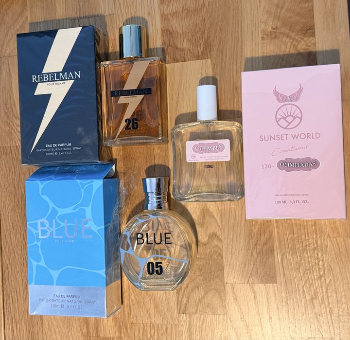 Pack 3 Perfumes Novos 100ml – Feminino e Masculino | Novos