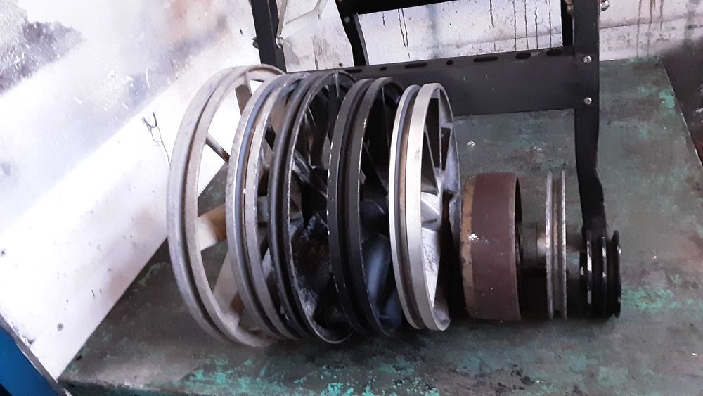 Polias de vários tamanhos correia A