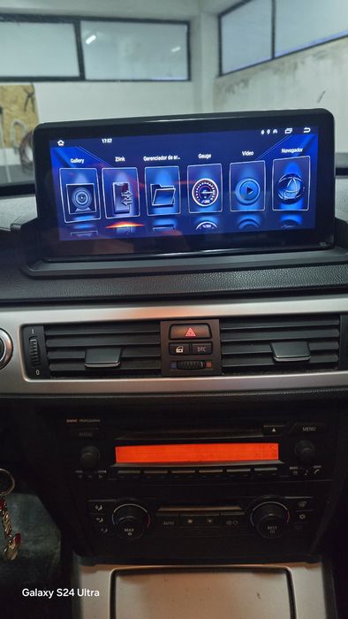 Tela Android 14 com GPS BMW E90 E91 E92 E93 + Idrive incluído.