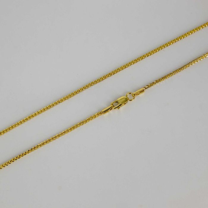 Złoty łańcuszek 585 2,03g 45cm KŁOS diamentowany Nowy WYSYŁKA GRATIS