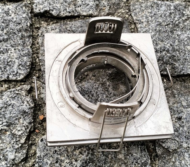 Spot / Aro / Foco de Embutir Fixo em Níquel