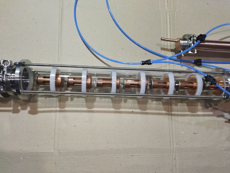 Дистилятор мідний,колона,тромбон,колонна медная.