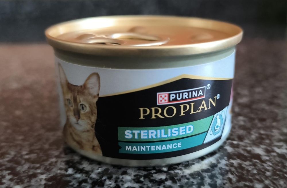 Lata de Comida para Gato - Esterilizado (Salmão e Atum)