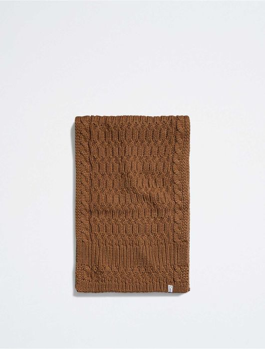 Новый шарф calvin klein ( ck Otter solid cable knit scarf ) с америки