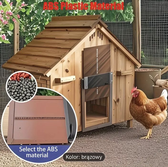 Drzwi do kurnika lub gołębnika