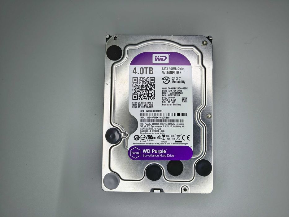 Dysk HDD 3,5" Western Digital WD40PURX-64GVNYO 4TB
