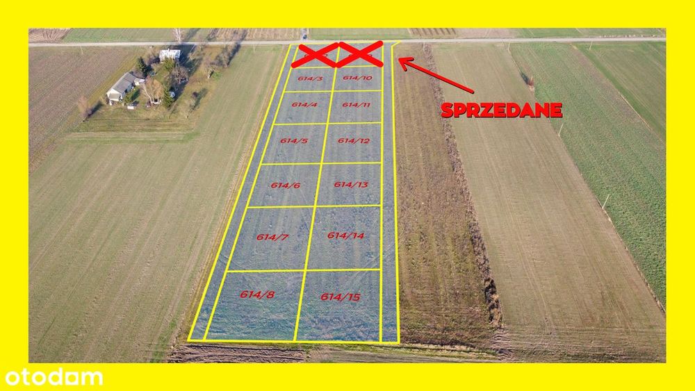 Działki budowlane od 10 do 15 arów koło Zbuczyna