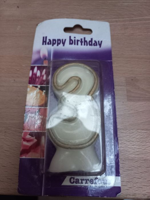 Vela aniversário número 3