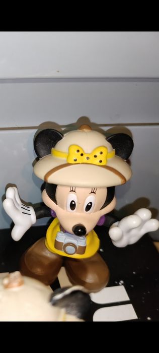 Trzy figurki Disney z serii safari Myszka Miki i Mini oraz Pluto