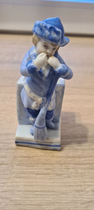 Вінтажна фарфорова статуетка Delft, підставка, Європа