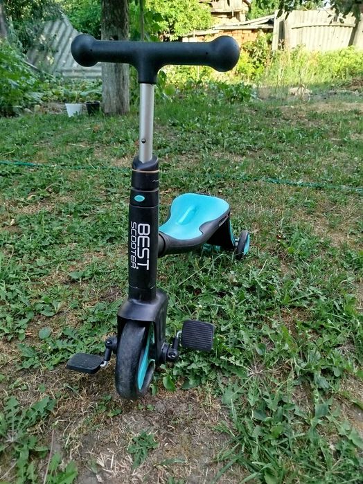 Дитячий самокат-велобіг-велосипед