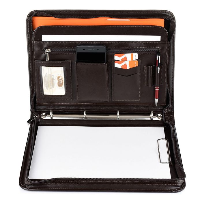 BELTIMORE biwuar teczka aktówka organizer A4 z rączką V466 c.brązowy