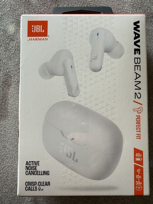 Auriculares True Wireless Bluetooth JBL Wave Beam 2 - Branco