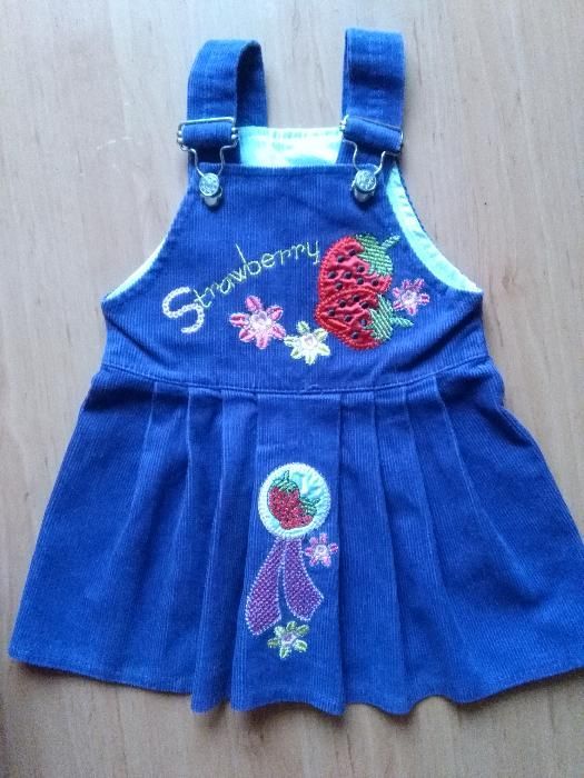 Sukienka sztruksowa rozm 80