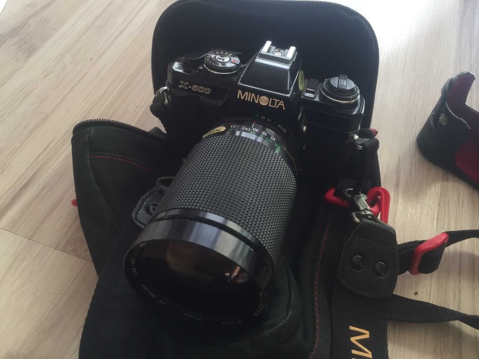 Aparat analogowy Minolta X500 zestaw