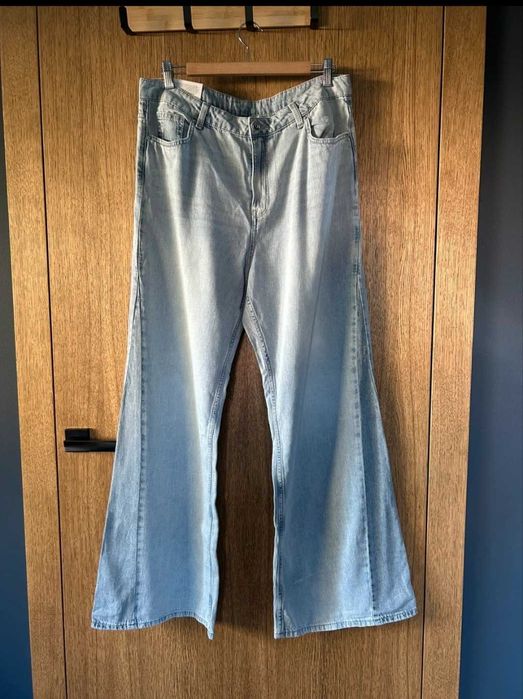 Modne jeansy H&M wideo leg rozm 46 Nowe z metką