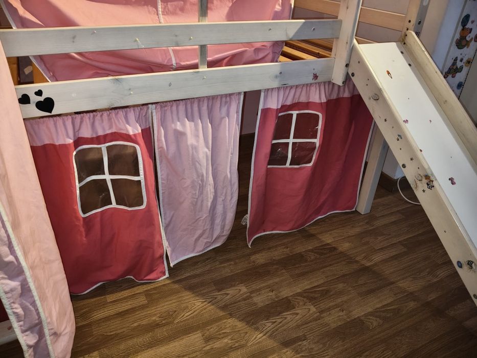 Cama Beliche Princesa com Escorrega de Criança